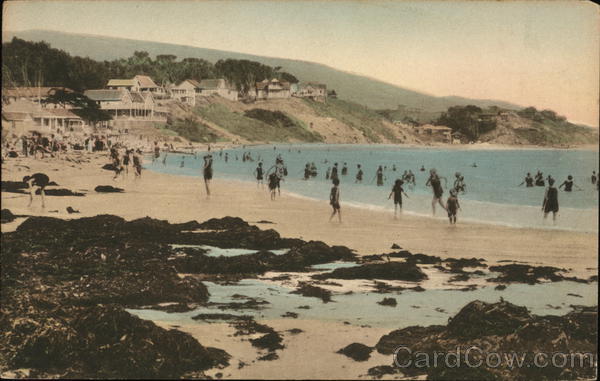 Bathing on the Beach Laguna Beach California