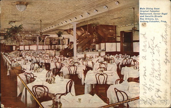Fabacher Restaurant - Main Dining Room New Orleans Louisiana