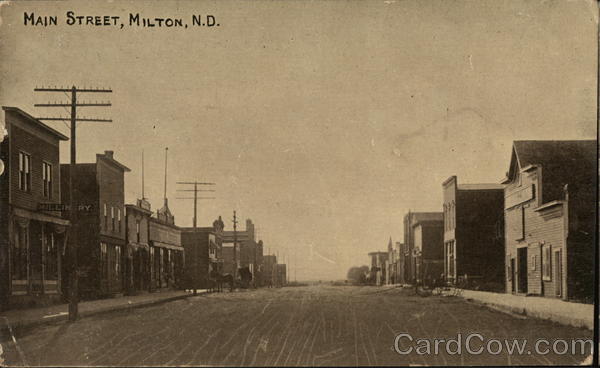 Main Street Milton North Dakota