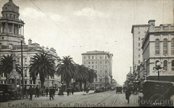 East Main Street Looking East Stockton California