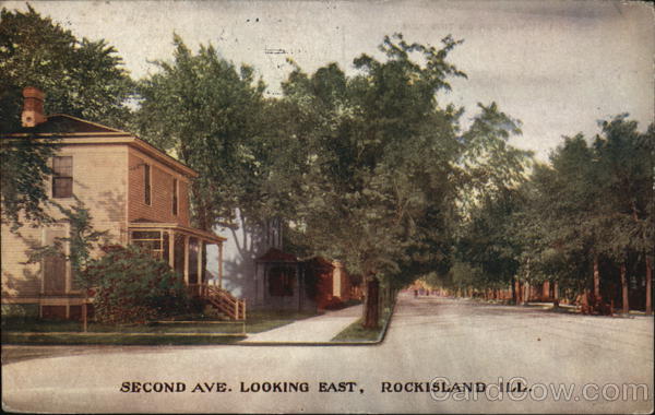 Second Avenue Looking East Rock Island Illinois