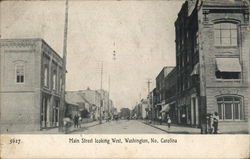 Main Street Looking West Postcard