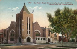 St. Paul's M.E. Church South San Jose, CA Postcard Postcard Postcard