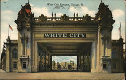 White City Entrance Chicago, IL Postcard Postcard Postcard