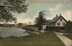 Mt. Desert Bridge - Toll Bridge Postcard