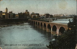 Great Northern R. R. Viaduct Minneapolis, MN Postcard Postcard Postcard