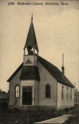 Methodist Church Whitefish, MT Postcard Postcard Postcard