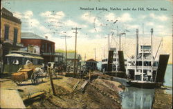 Steamboat Landing, Natchez under the Hill Mississippi Postcard Postcard Postcard
