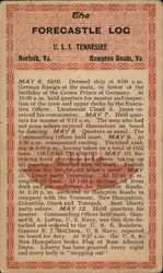 The Forecastle Log, USS Tennessee Postcard