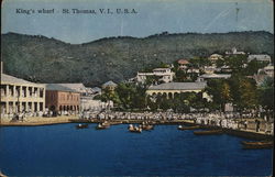 King's Wharf Saint Thomas, VI Virgin Islands Caribbean Islands Postcard Postcard 