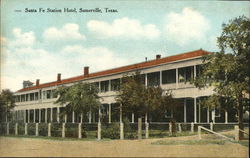 Santa Fe Station Hotel Somerville, TX Postcard Postcard Postcard