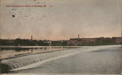 Dam Across Rock River Postcard