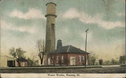 Water Works Warren, IL Postcard Postcard Postcard