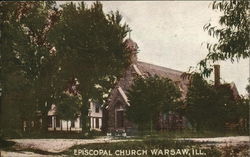 Episcopal Church Warsaw, IL Postcard Postcard Postcard