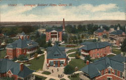 Cottages, Soldiers' Home Quincy, IL Postcard Postcard Postcard