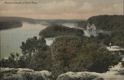 Thousand Islands of Rock River, Lowden State Park Postcard