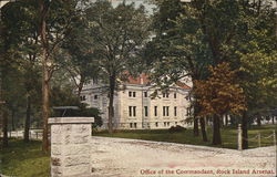 Office of the Commandant, Rock Island Arsenal Illinois Postcard Postcard Postcard