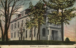 Whitford Memorial Hall Milton, WI Postcard Postcard Postcard