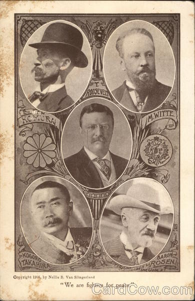 Fighters for Peace, Roosevelt, Witte, Komura, Takahira, Rosen 