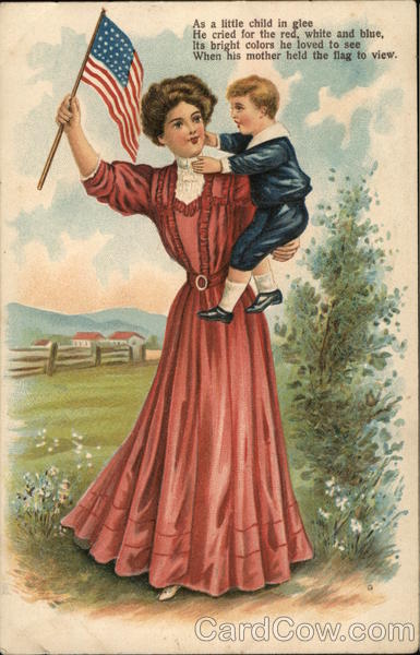 Patriotic Mother and Child