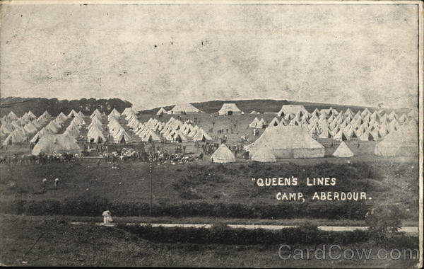 Queen's Line, Camp Aberdour Scotland Military