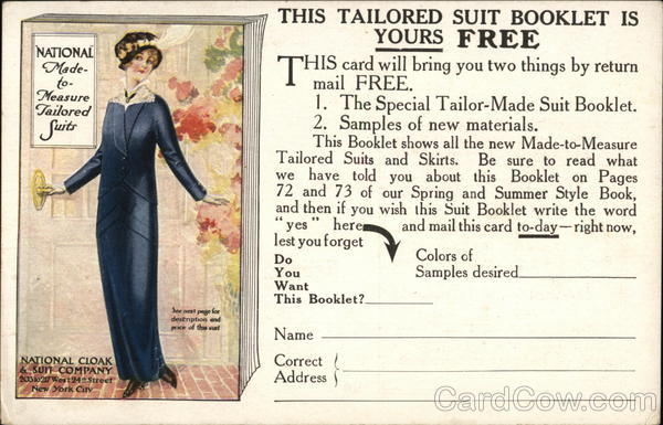 National Cloak and Suit Co. Advertising