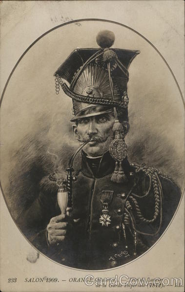Orange (Maurice) Tete de Lancier de la Garde Imperiale France