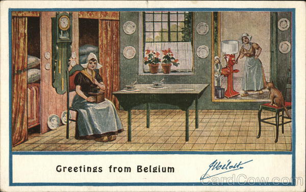 Belgium Greetings Melotte Cream Separator Advertising