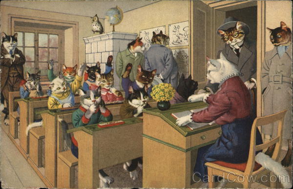 Cats in School Alfred Mainzer (Eugen Hurtong)