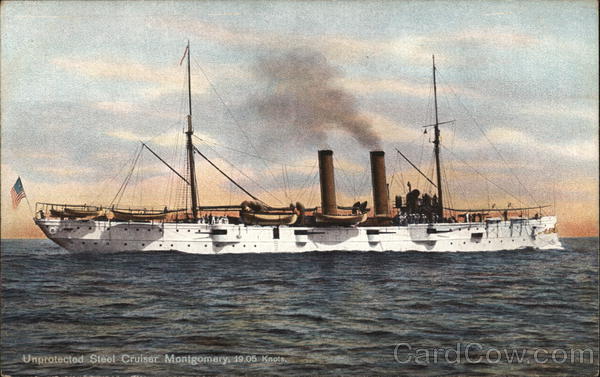 Unprotected Steel Cruiser Montgomery, 19.05 Knots Ships