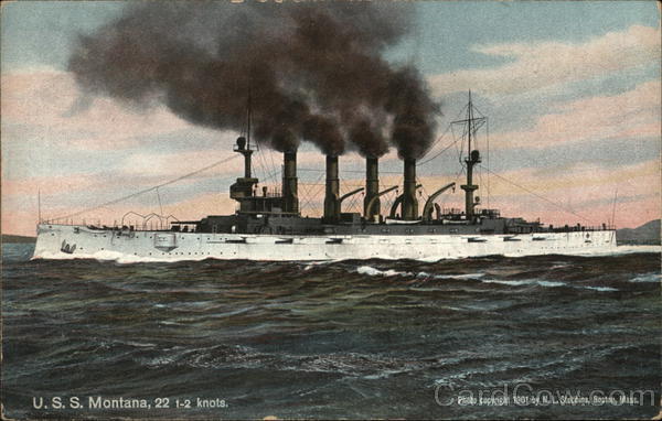 U.S.S. Montana, 22 1-2 Knots Ships