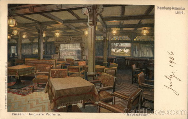 Kaiserin Auguste Victoria - Hamburg America Line Interiors