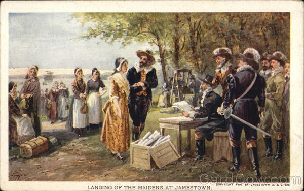 Landing of the Maidens at Jamestown 1907 Jamestown Exposition