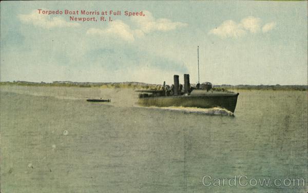 Torpedo Boat Morris at Full Speed, Newport, R.I. Ships