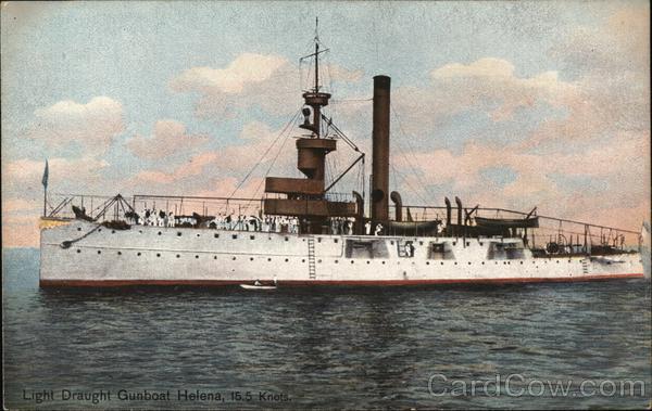 Light Draught Gunboat Helena, 15.5 Knots Ships