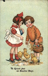 To Greet You on Easter Day Postcard