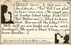 Sunday School - Telephone Postcard