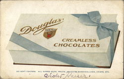 Douglas' Creamless Chocolates Postcard