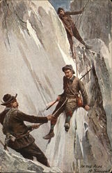 In The Alps - Mountain Climbers In The Alps - Mountain Climbers