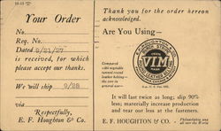 E. F. Houghton & Co. Round Leather Belting Postcard