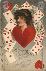 To My Valentine Queen of My Heart Postcard