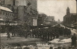 Inauguration Parade Passing Willard Hotel Postcard