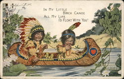 In My Little Birch Canoe Postcard