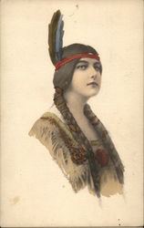 Indian Maiden Native Americana Postcard Postcard Postcard