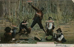Black Children Eating Watermelon - "We's In Heben" Black Americana Postcard Postcard Postcard