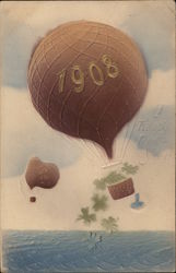 1908, A Happy New Year New Year's Postcard Postcard Postcard