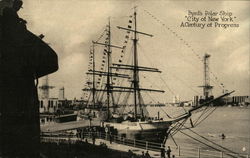 Byrd's Polar Ship "City of New York" Postcard