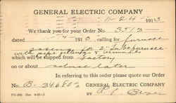General Electric Company Postcard