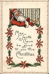 May Santa Claus Be Good to You this Christmas. Postcard Postcard Postcard