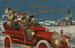 Wishing You a Happy New Year New Year's Postcard Postcard Postcard